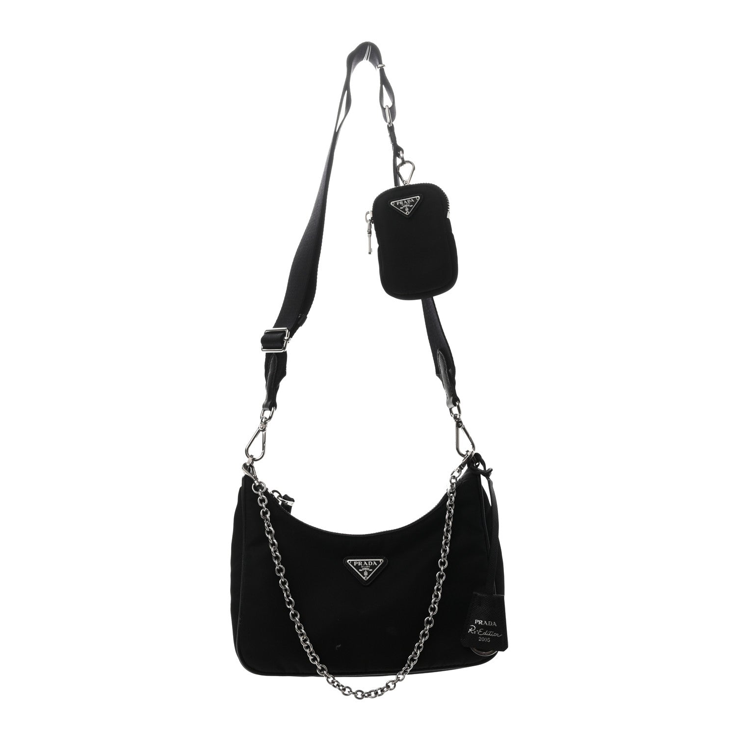 Prada Nylon Re-Edition 2005 Shoulder Bag Black 1 of 14