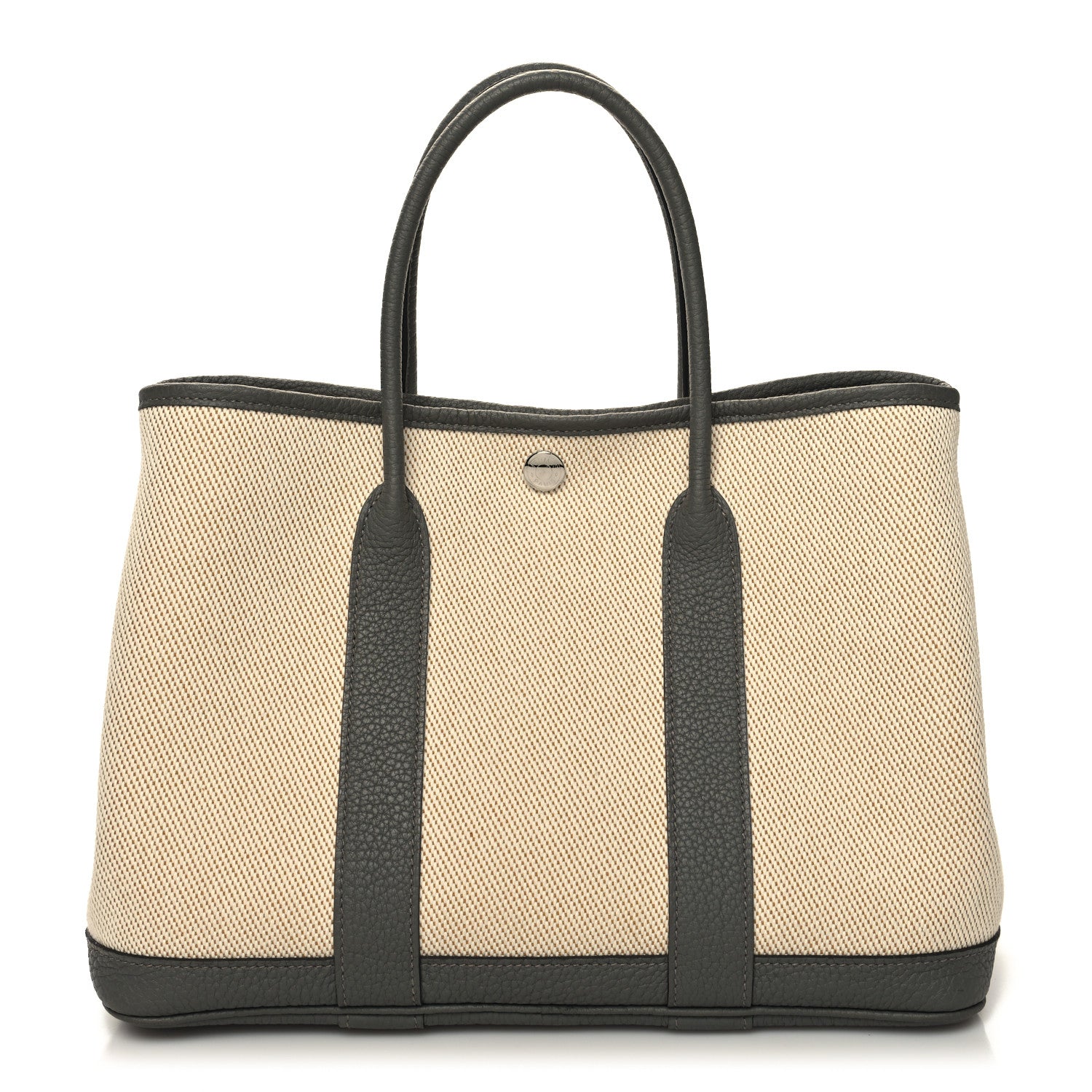Hermes Toile Negonda Garden Party 30 TPM Ecru Desert and Gris Meyer 1 of 10