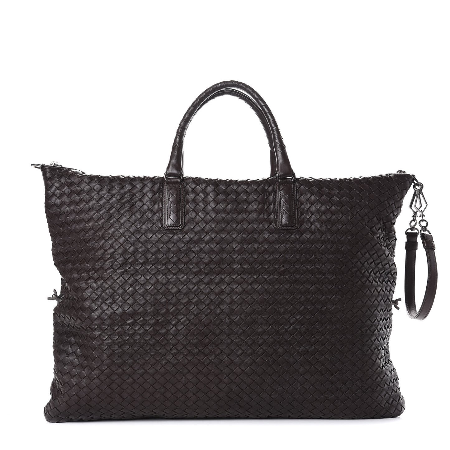 Nappa Intrecciato Maxi Convertible Tote Ebano
