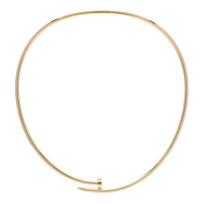 Cartier 18K Yellow Gold 3mm Juste Un Clou Necklace 1 of 6
