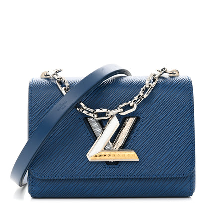 Louis Vuitton Epi Strass Enamel Monogram Twist Shoulder Bag PM Toledo Blue 1 of 15