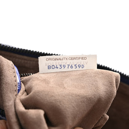 Bottega Veneta Crocodile Boston Purple Black 8 of 12