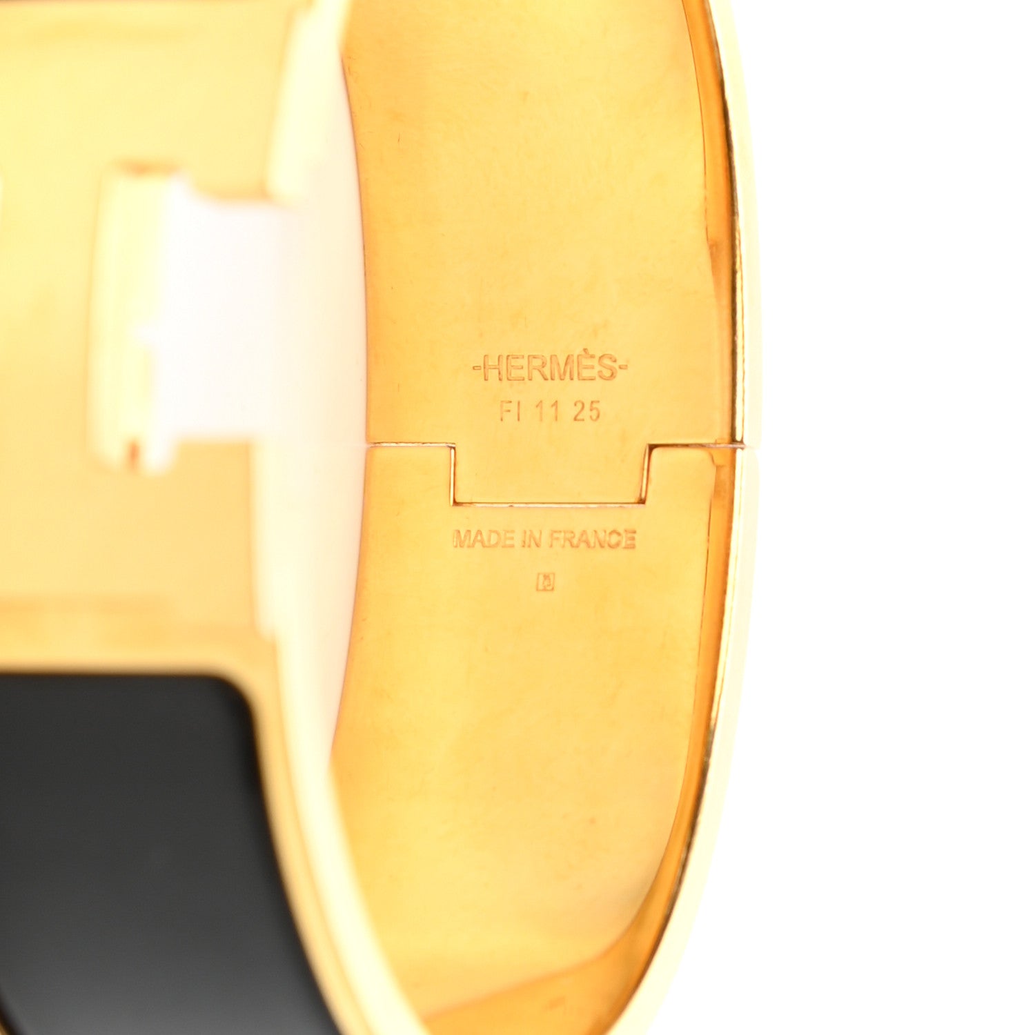 Hermes Enamel Wide Clic Clac H Bracelet GM Black 4 of 6