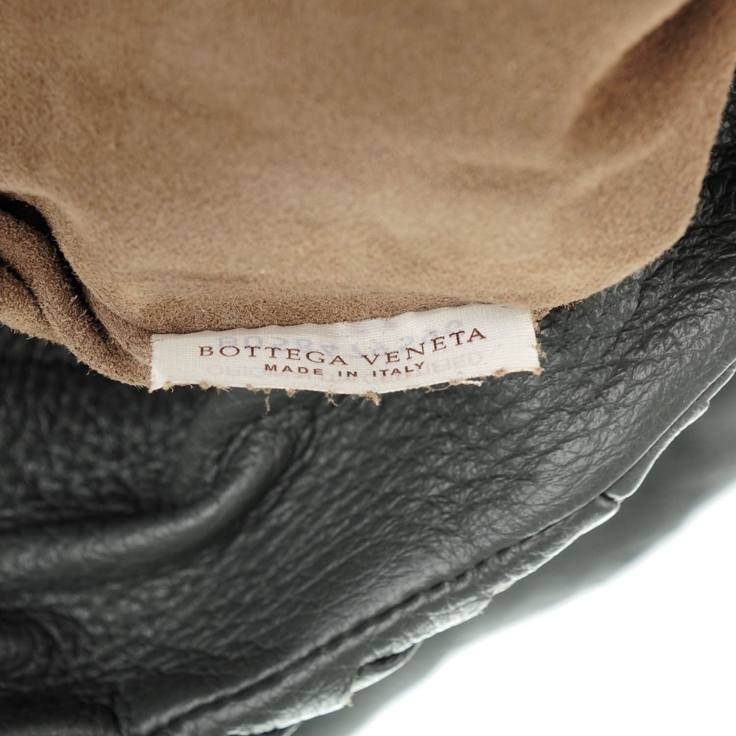Bottega Veneta Cervo Deerskin Large Hobo Nero Light Grey 7 of 8