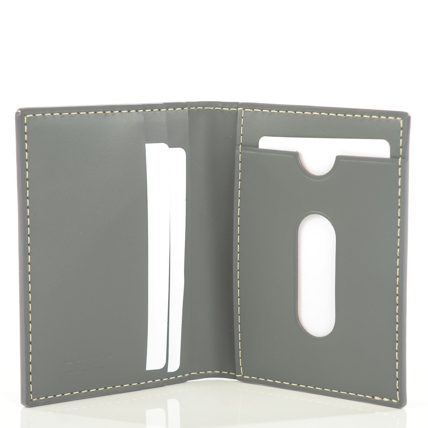 Goyardine Saint Marc Folding Card Case Grey