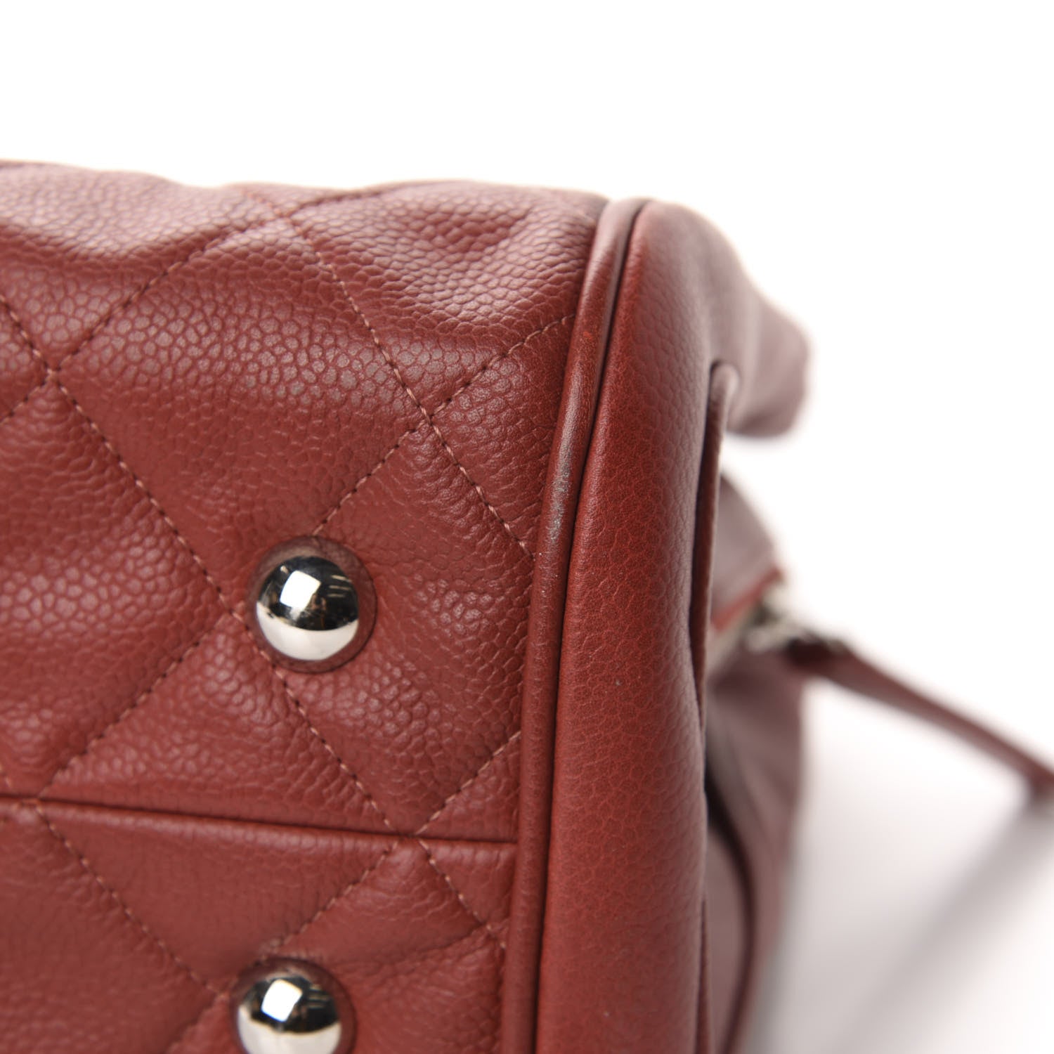 Chanel Caviar Quilted Tote Red 8 of 11