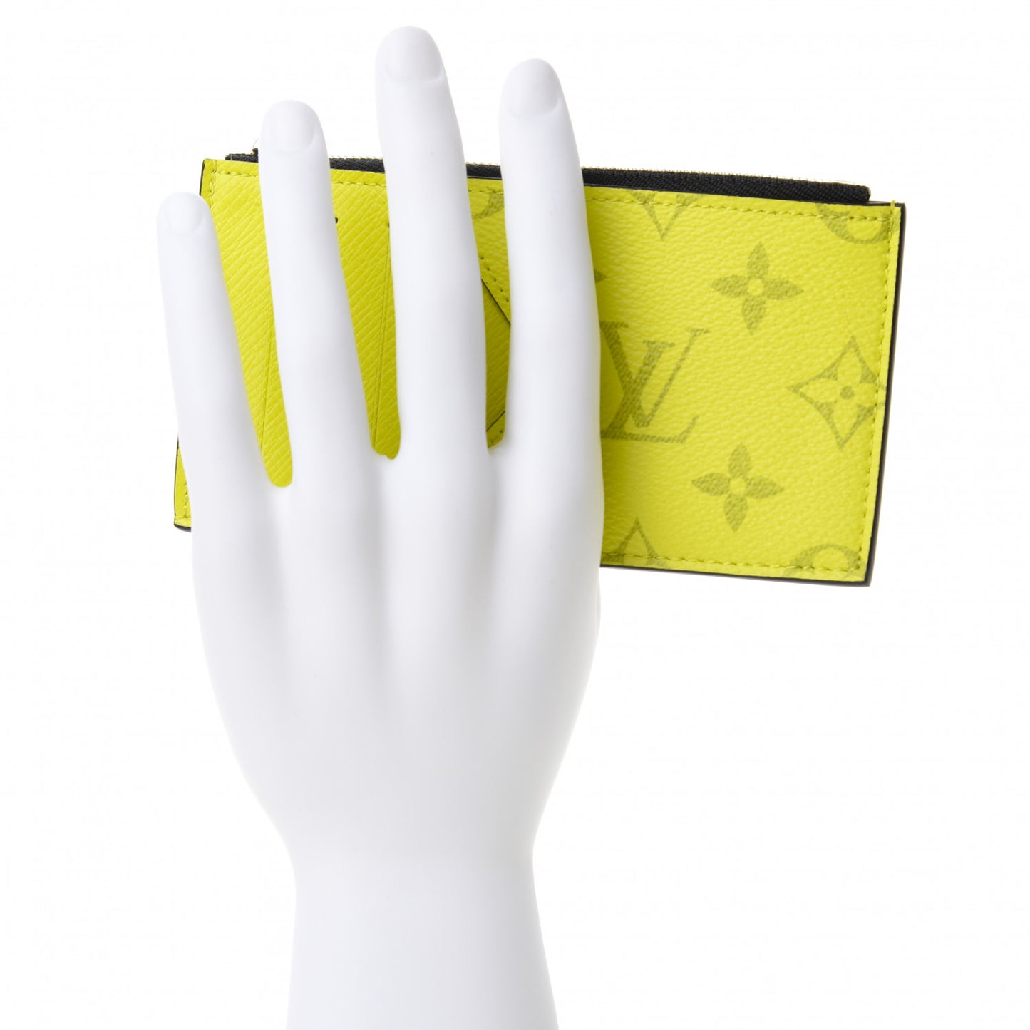 Monogram Taiga Coin Card Holder Yellow