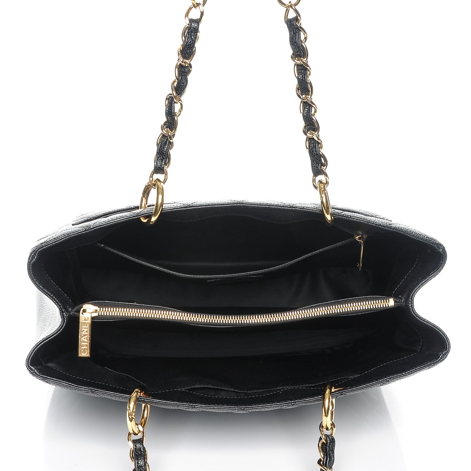 Chanel Caviar Quilted Grand Shopping Tote GST Black 5 of 7