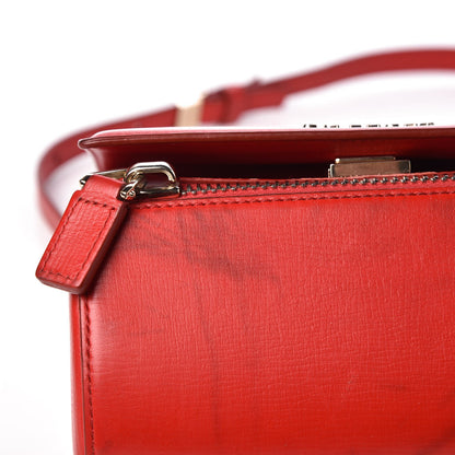 Givenchy Textured Calfskin Mini Pandora Box Crossbody Bag Red 9 of 18