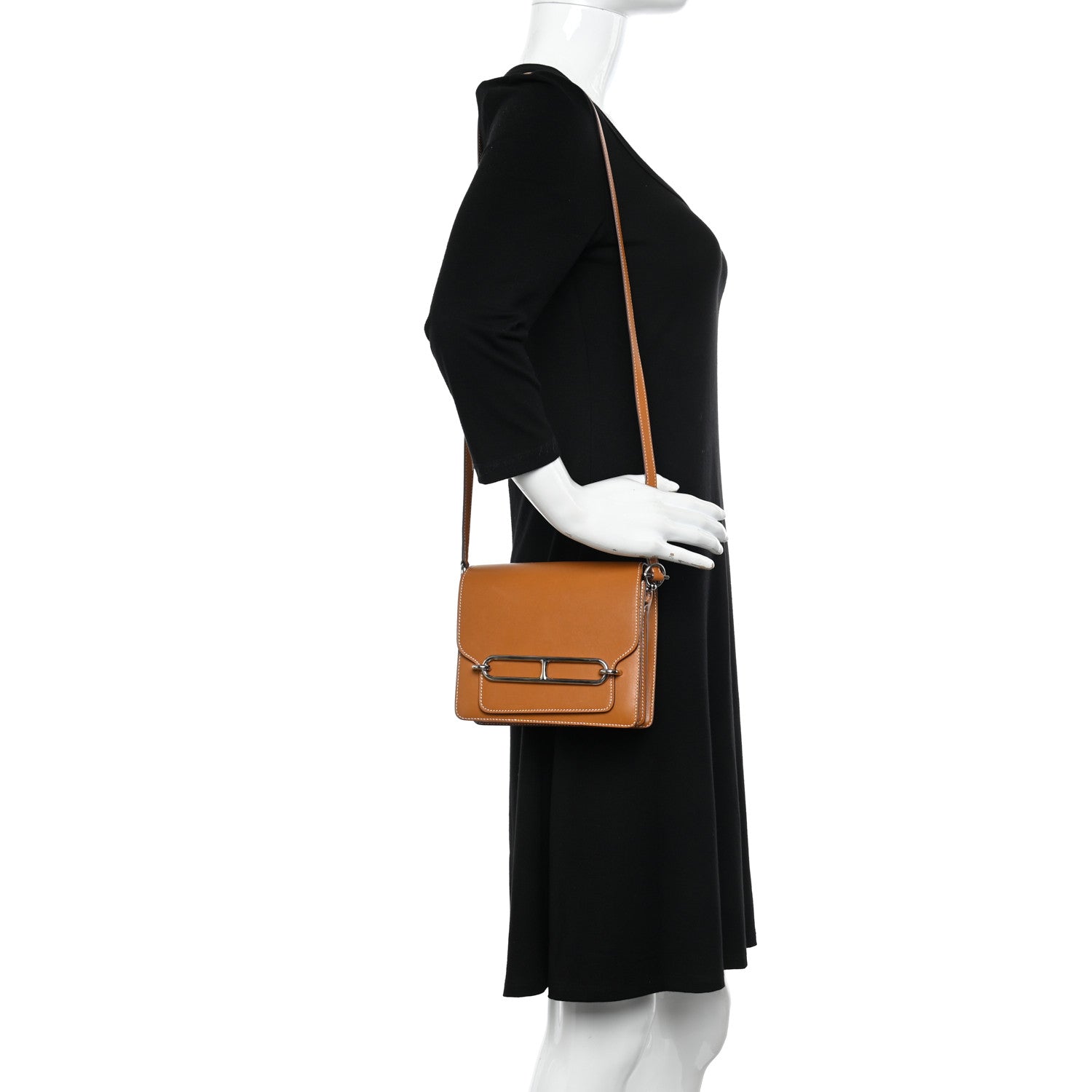 Hermes Veau Butler Mini Sac Roulis Natural Sable 2 of 16