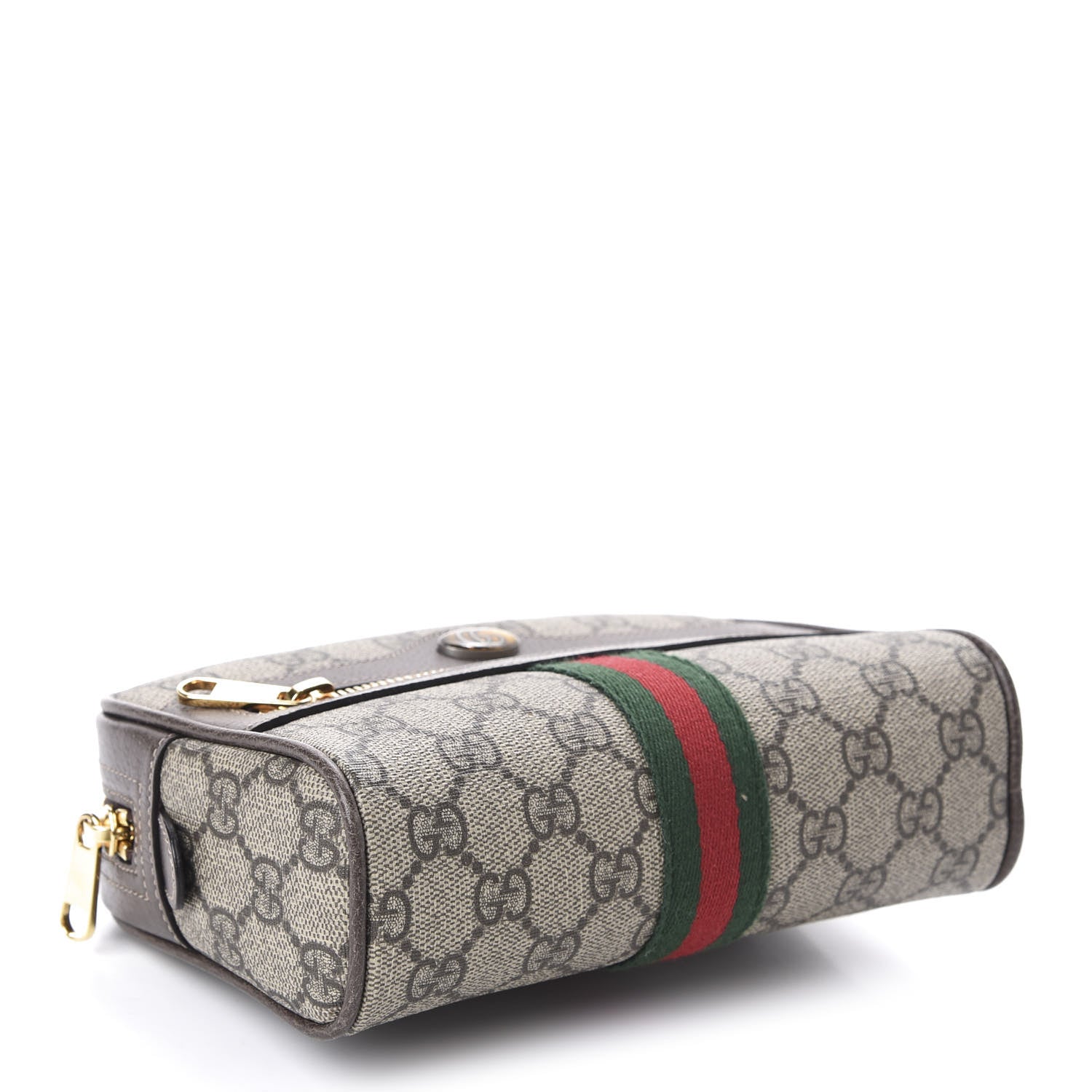 Gucci GG Supreme Monogram Web Small Ophidia Belt Bag 85 34 Dark Brown 3 of 10