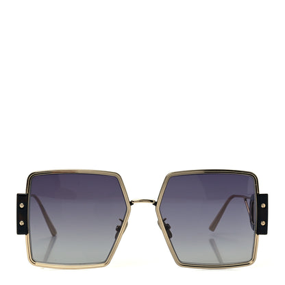 Christian Dior Acetate Square 30 Montaigne 2 Sunglasses Black Gold 2 of 8