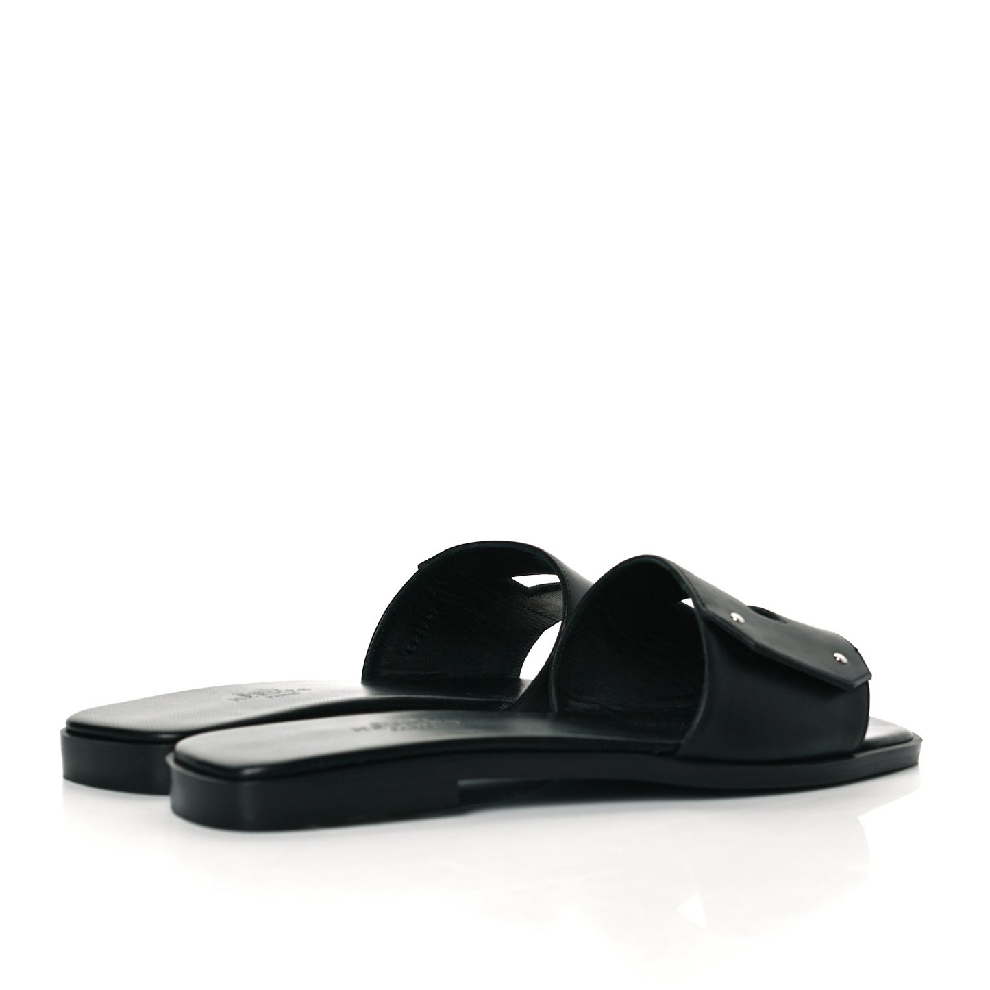 Calfskin View Sandals 35 Black