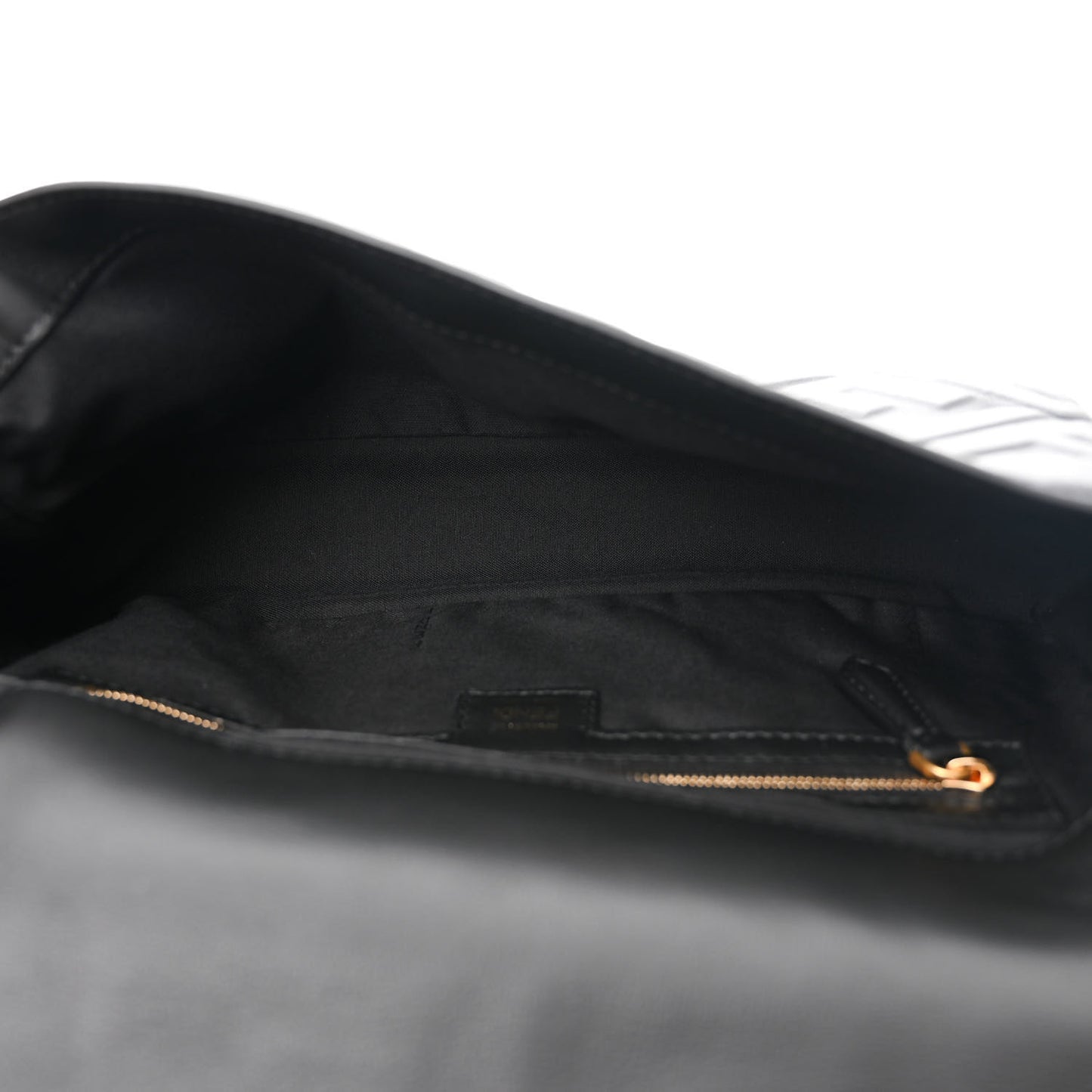 Nappa FF 1974 Embossed Baguette Black