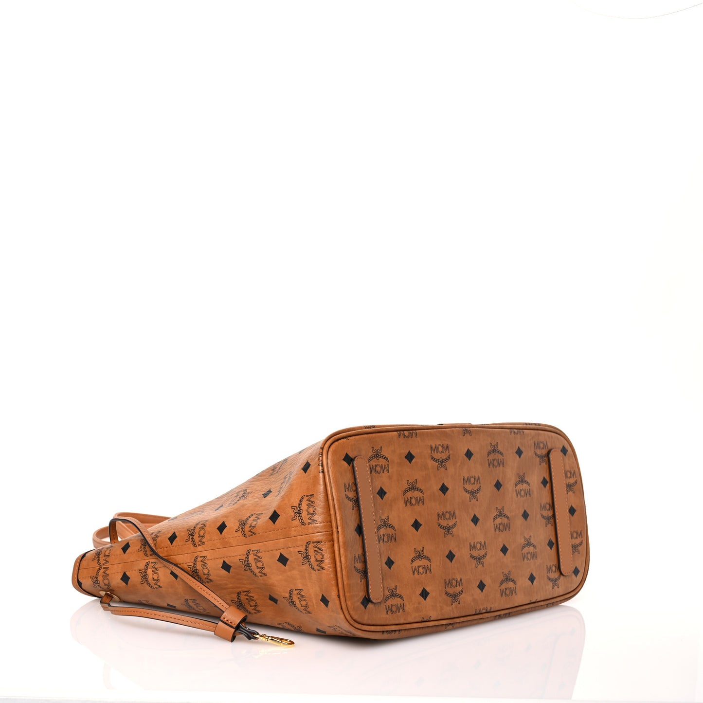 Visetos Medium Liz Reversible Shopper Tote Cognac