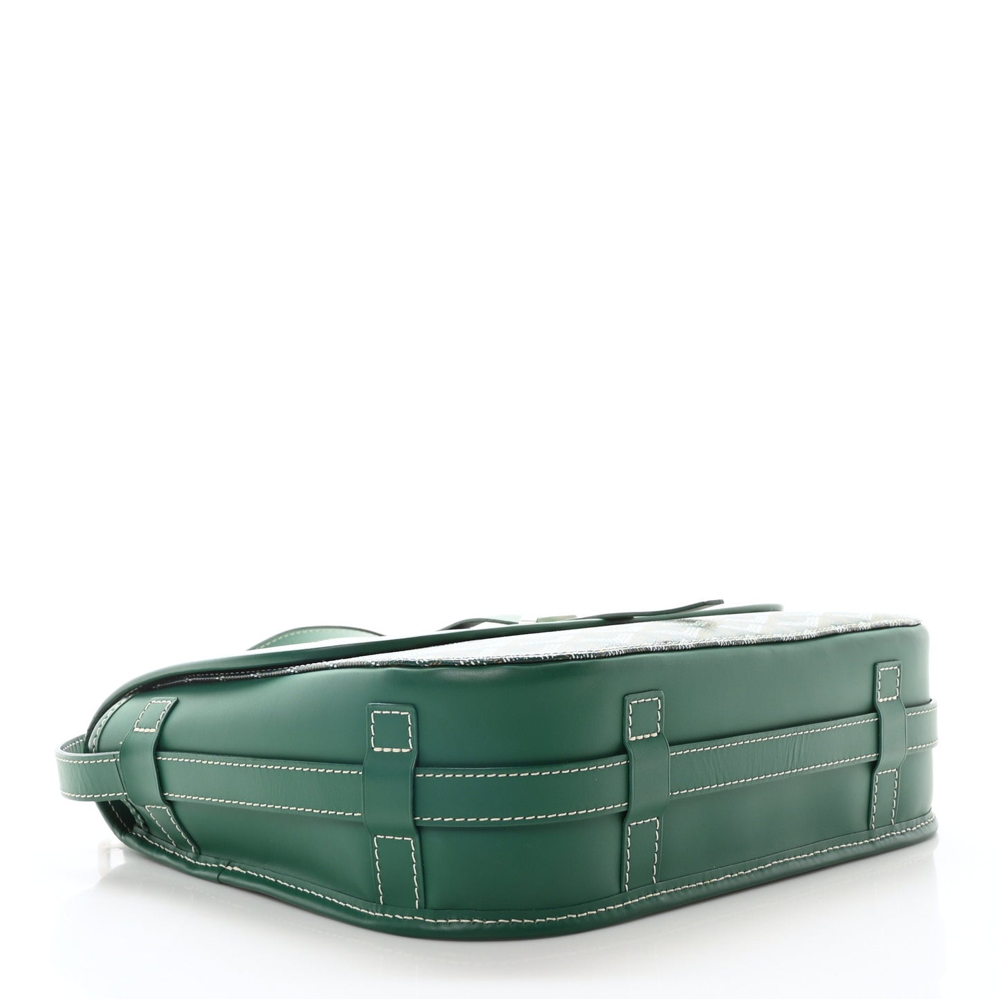 Goyardine Belvedere II MM Messenger Bag Green