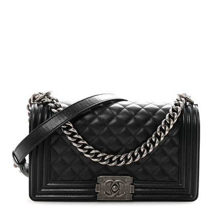 Chanel Caviar Quilted Medium Boy Flap Black 1 of 11