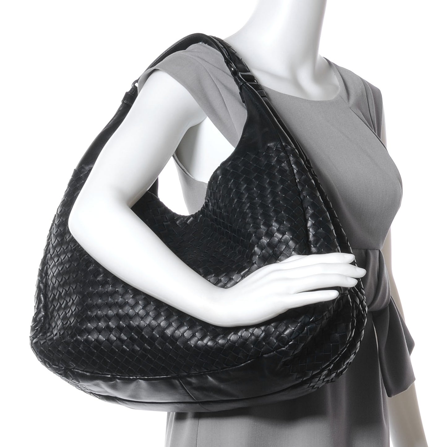 Intrecciato Nappa Campana Nero Black