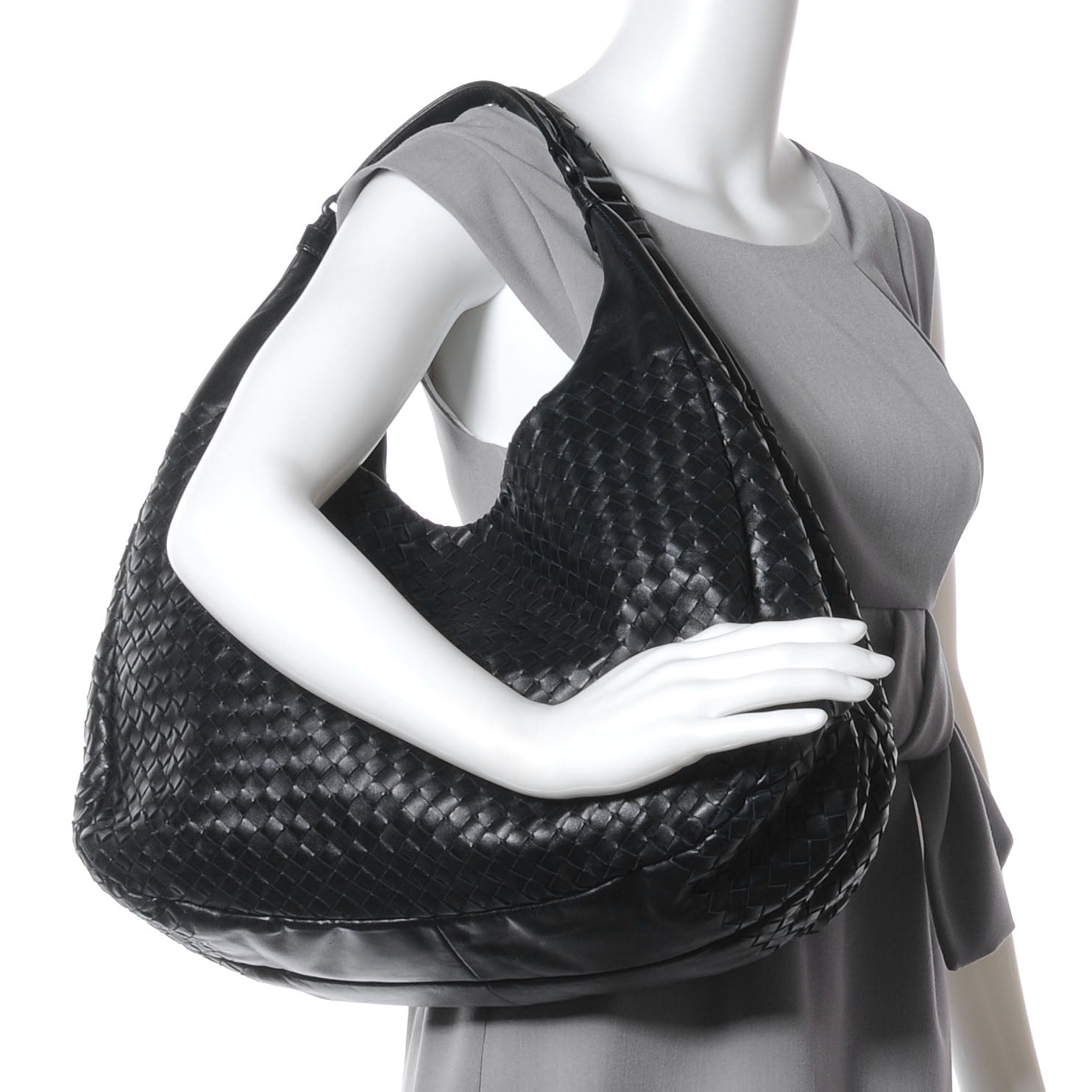 Bottega Veneta Intrecciato Nappa Campana Nero Black 2 of 8