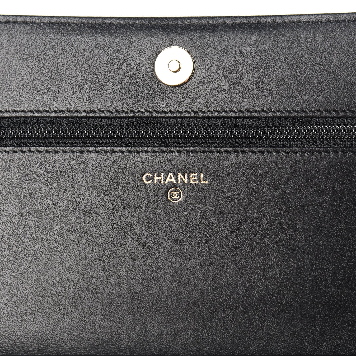 Chanel Caviar Quilted Boy Wallet On Chain WOC Black 5 of 13