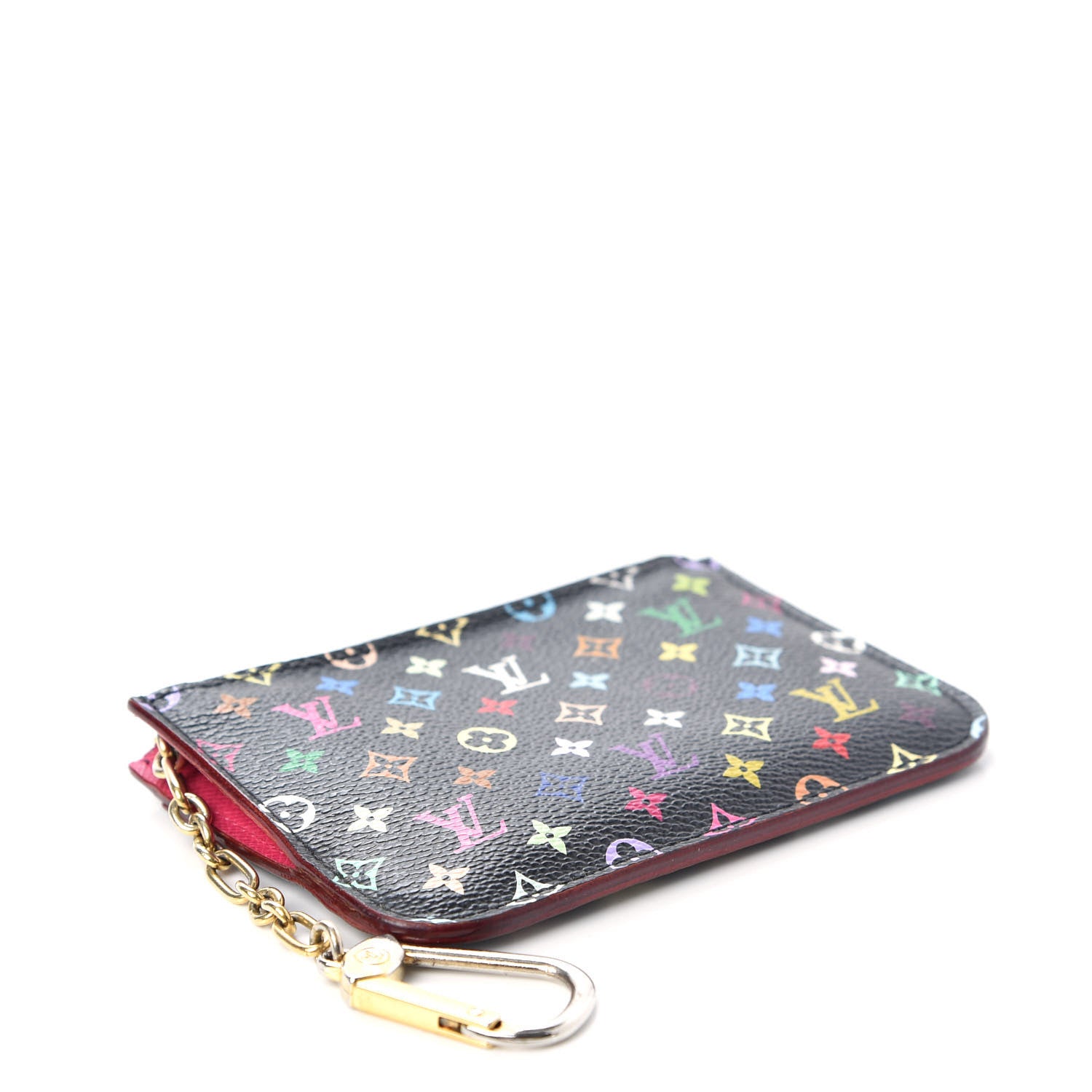 Louis Vuitton Monogram Multicolor Key Pouch Black Grenade 4 of 10