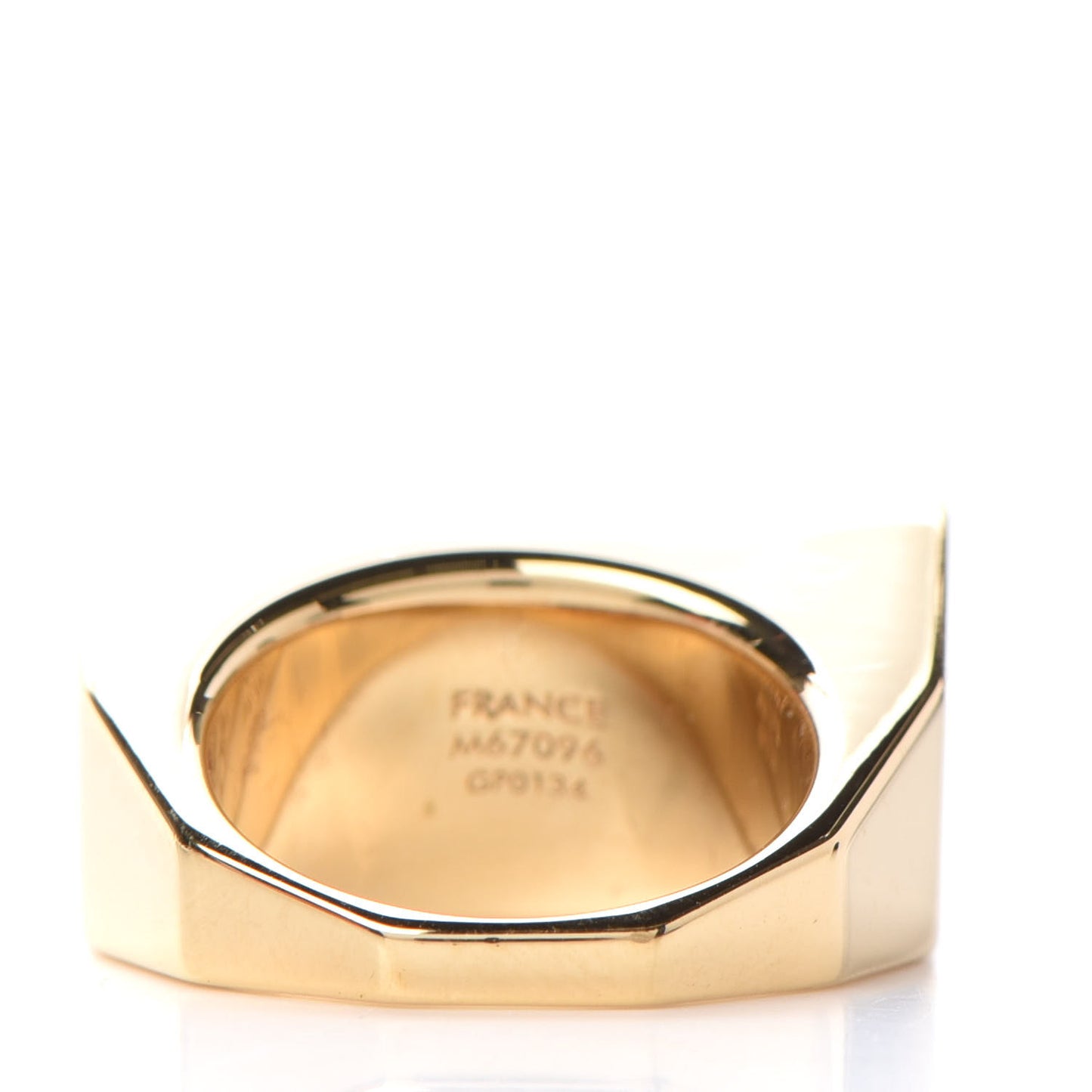 Resin Swarovski Crystal Inclusion Ring 6.5 Gold