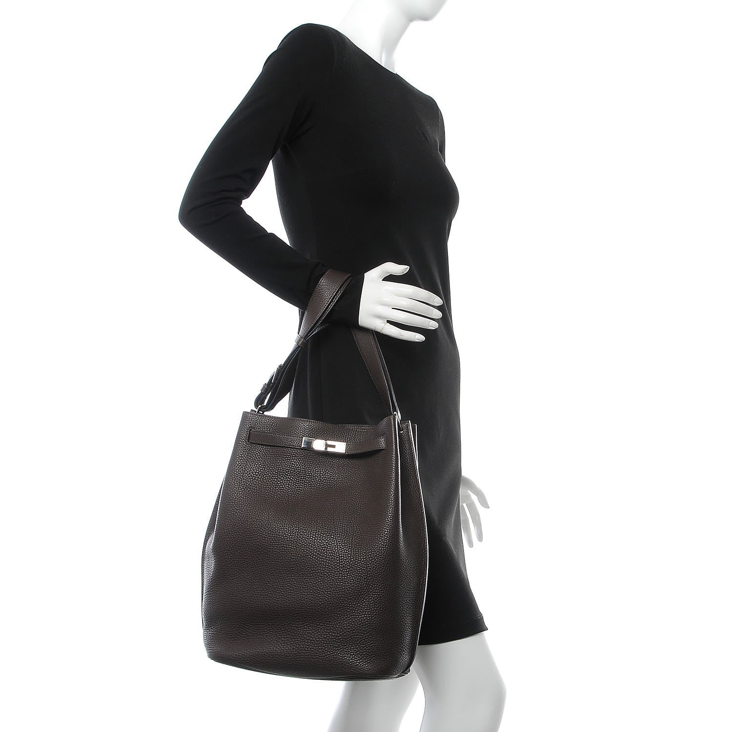 Hermes Togo So Kelly 26 Chocolate 2 of 11