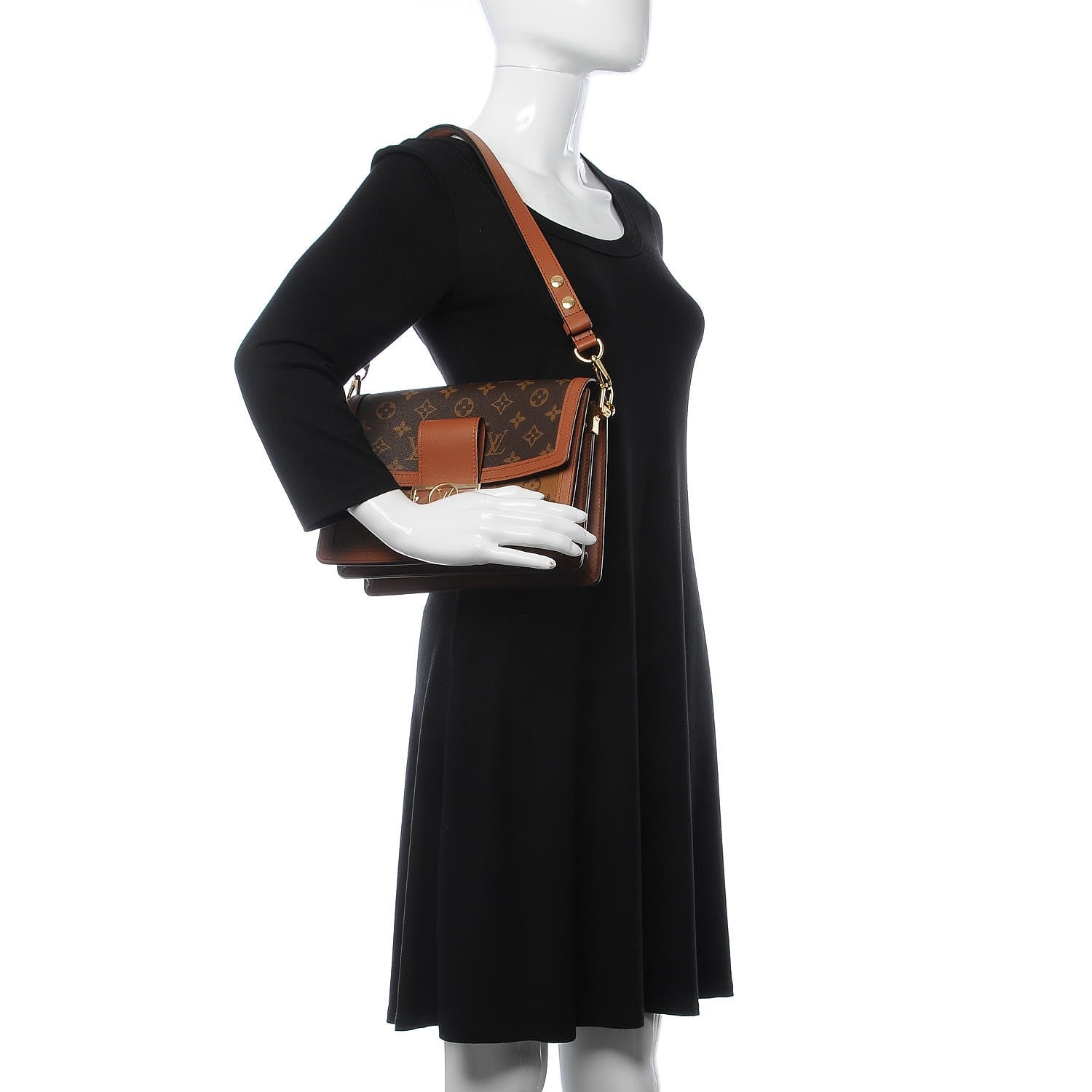 Louis Vuitton Reverse Monogram Dauphine MM 3 of 9