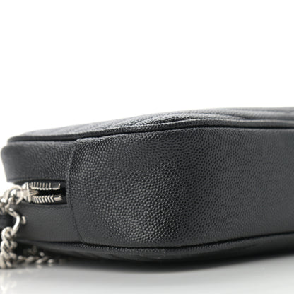 Saint Laurent Grain De Poudre Matelasse Monogram Mini Lou Camera Bag Asphalt 7 of 10