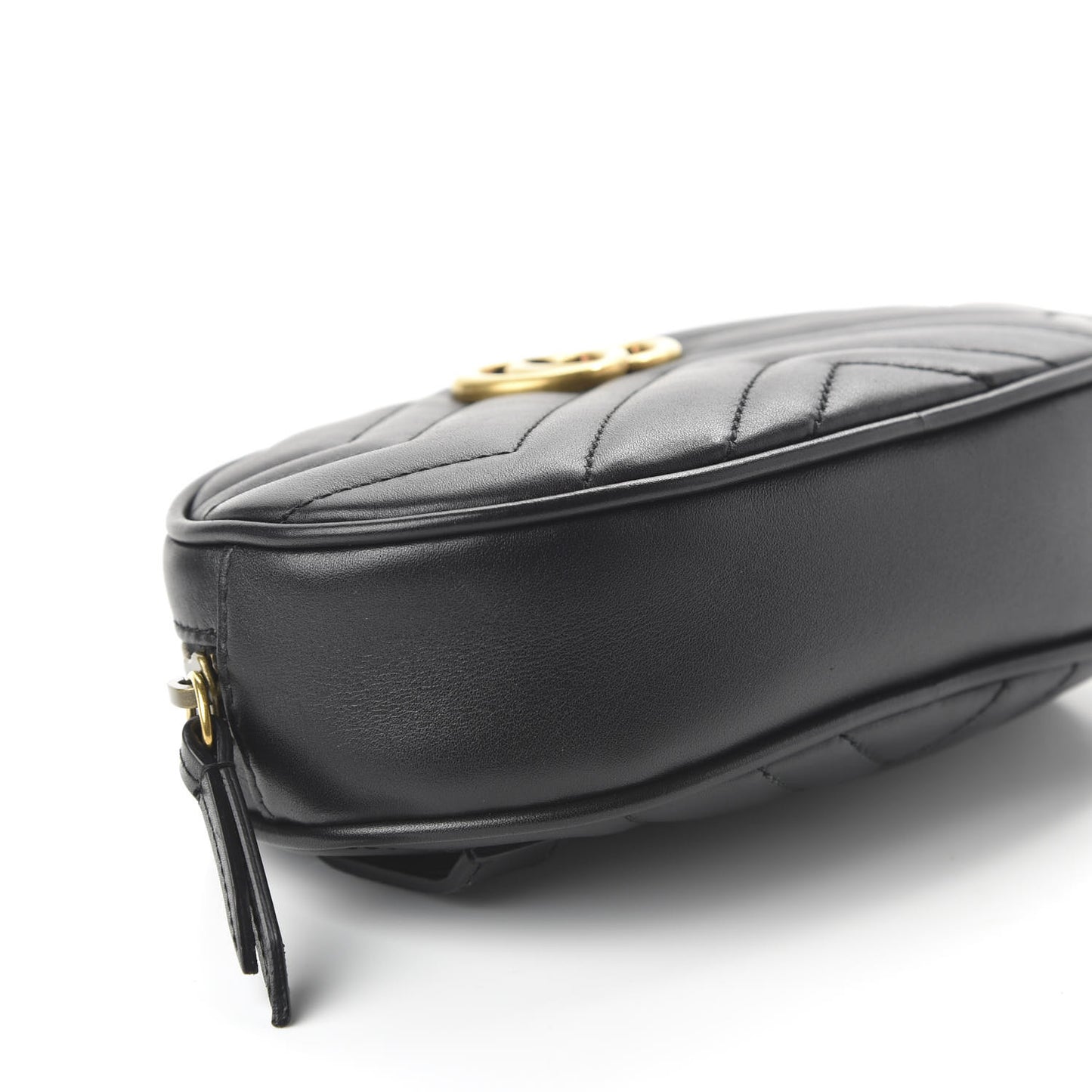 Calfskin Matelasse GG Marmont Belt Bag 95 38 Black