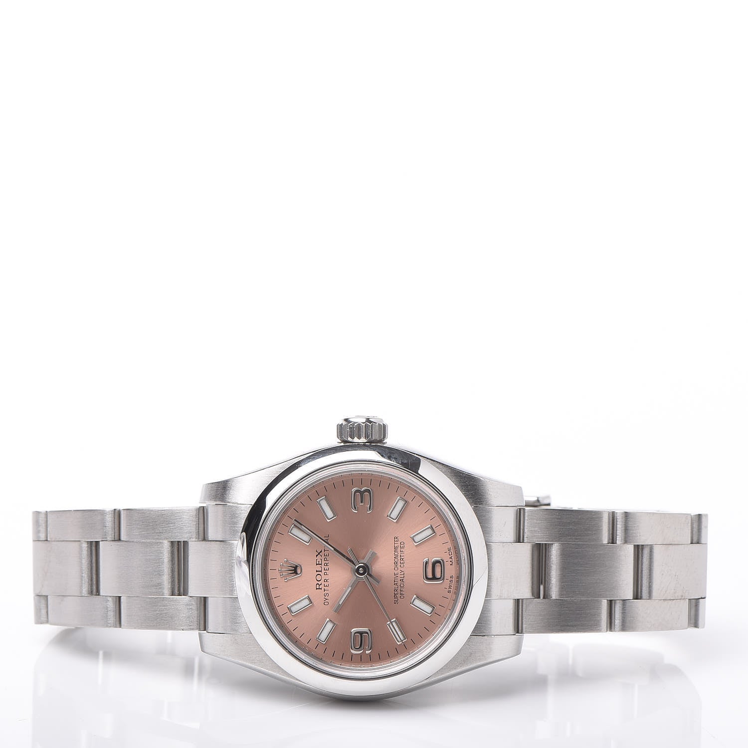 Rolex Stainless Steel 26mm Oyster Perpetual Watch Pink 176200 5 of 5