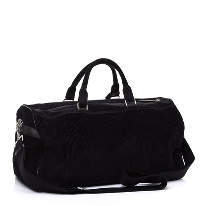 Saint Laurent Corduroy Andy Duffle Bag Black 3 of 9