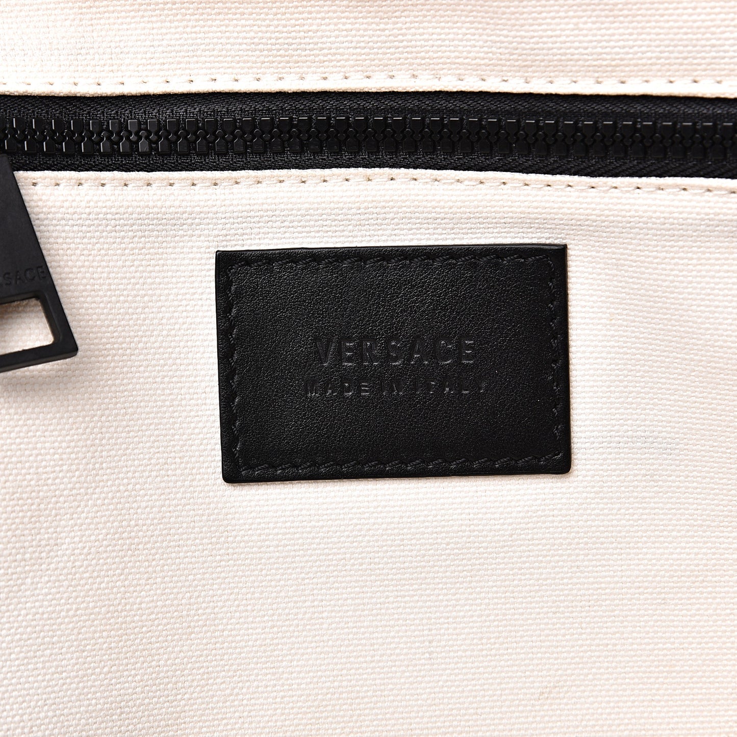 Canvas Logo Tote Black White