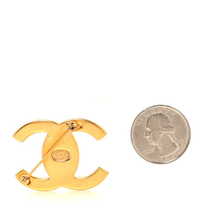 Chanel Metal CC Turn Lock Brooch Gold 2 of 3