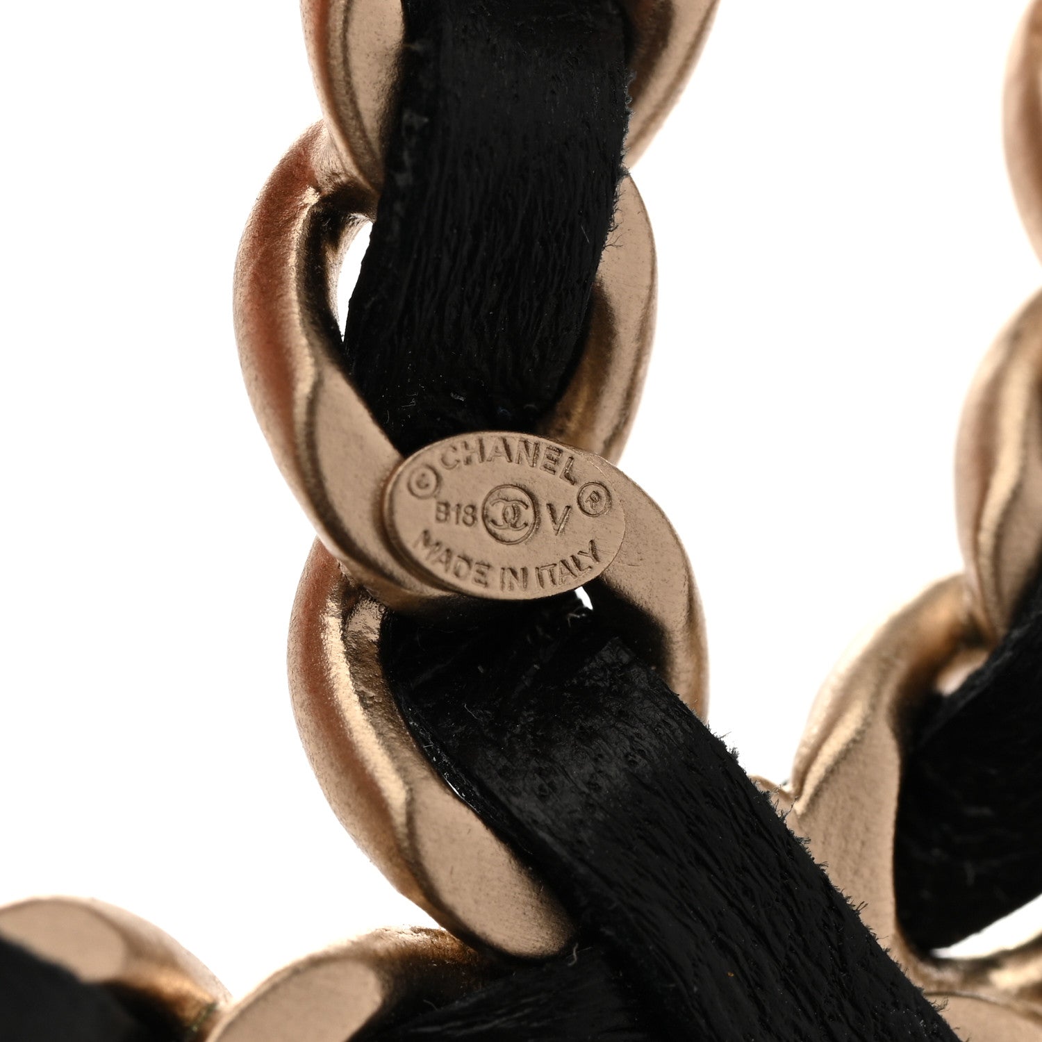 Chanel Lambskin Chain CC Brooch Black Gold 1792494 – FASHIONPHILE