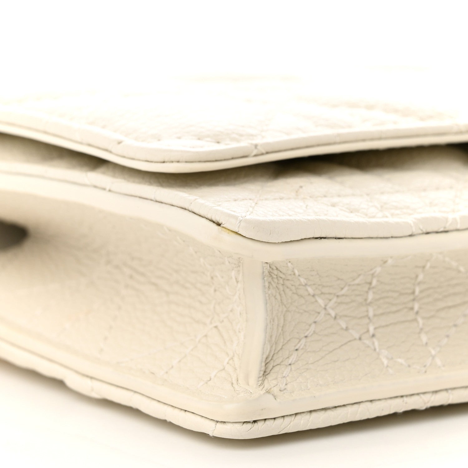 Christian Dior Supple Calfskin Caro Pouch with Chain Latte 9 of 12