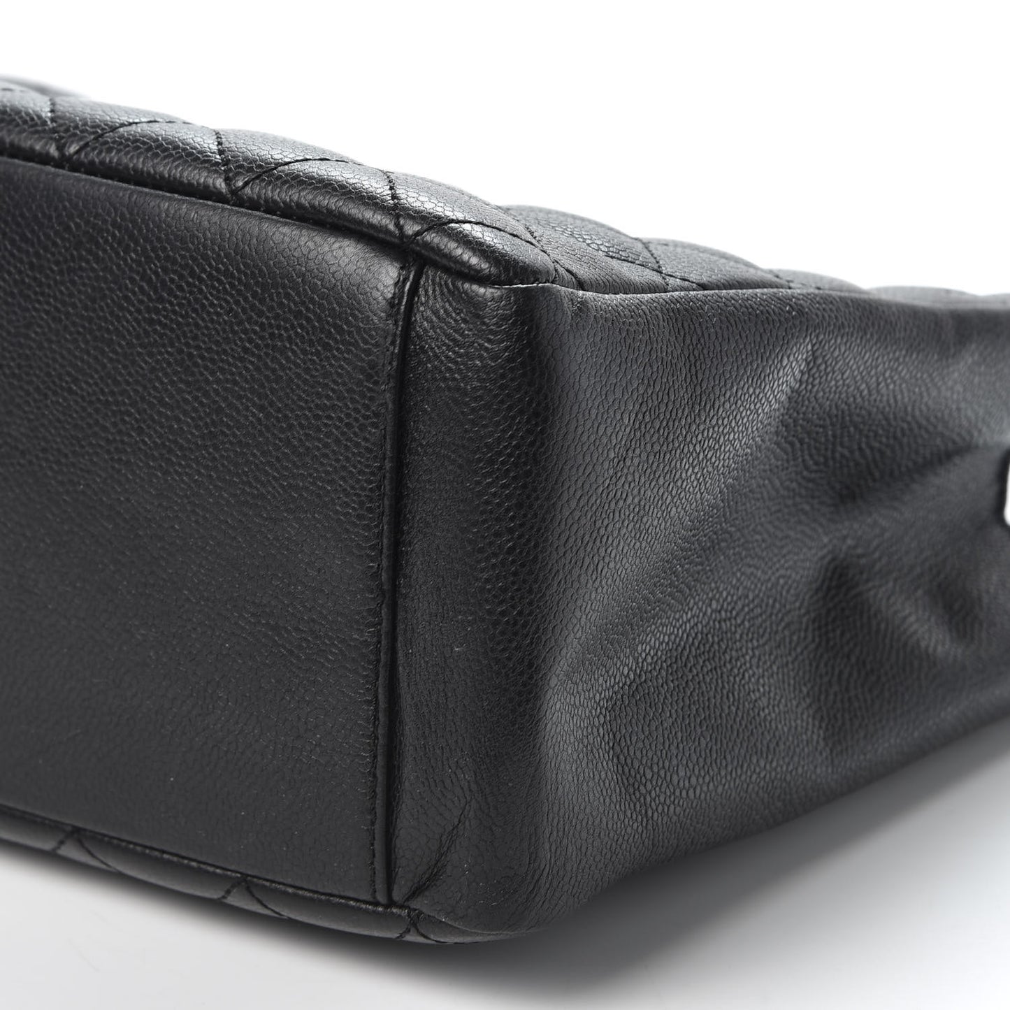 Caviar Quilted Grand Shopping Tote GST Black
