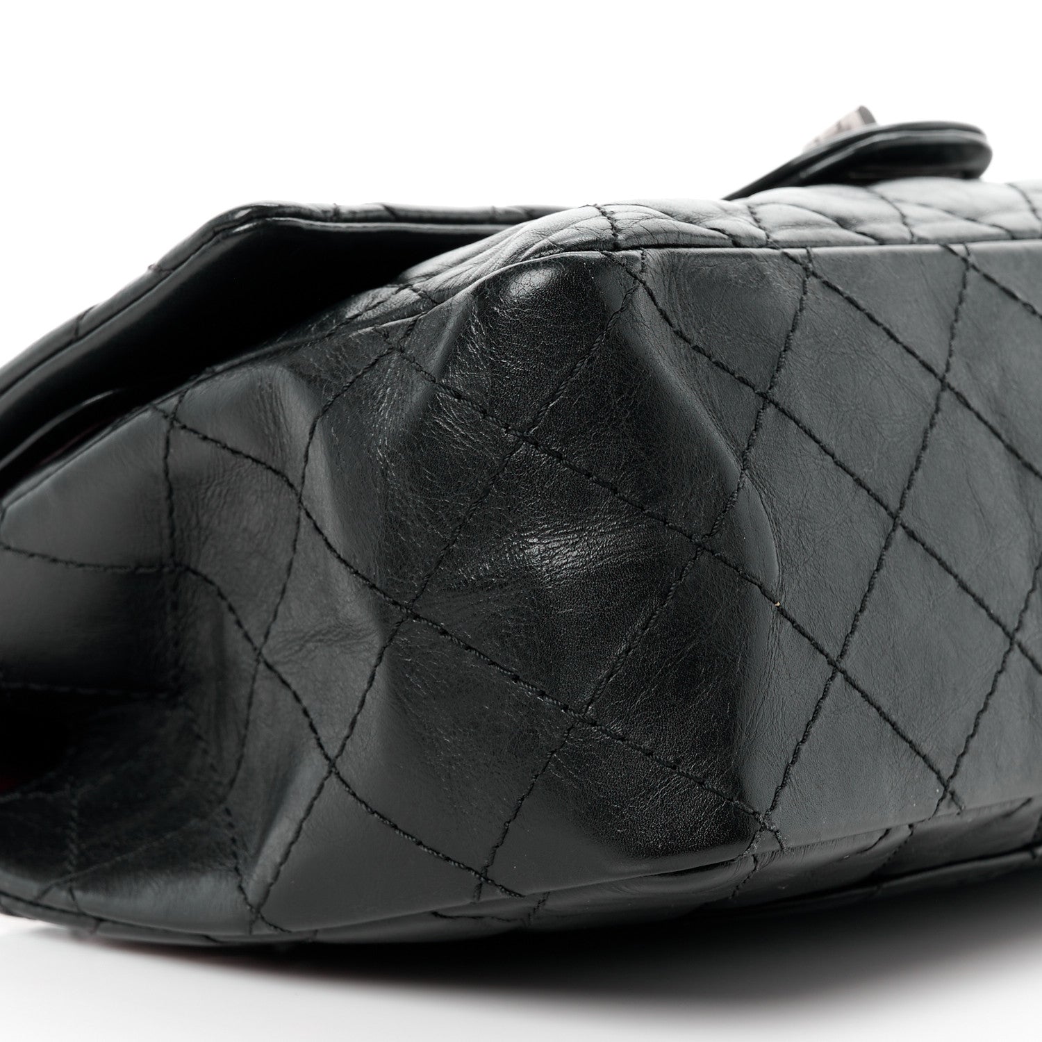 Chanel Aged Calfskin Quilted 2.55 Reissue 226 Flap Black 9 of 11