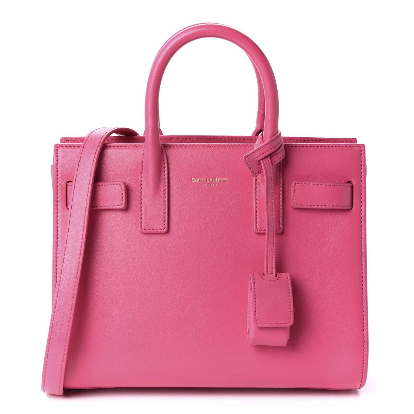 Calfskin Nano Sac De Jour Lipstick Fuchsia