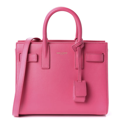 Saint Laurent Calfskin Nano Sac De Jour Lipstick Fuchsia 1 of 10