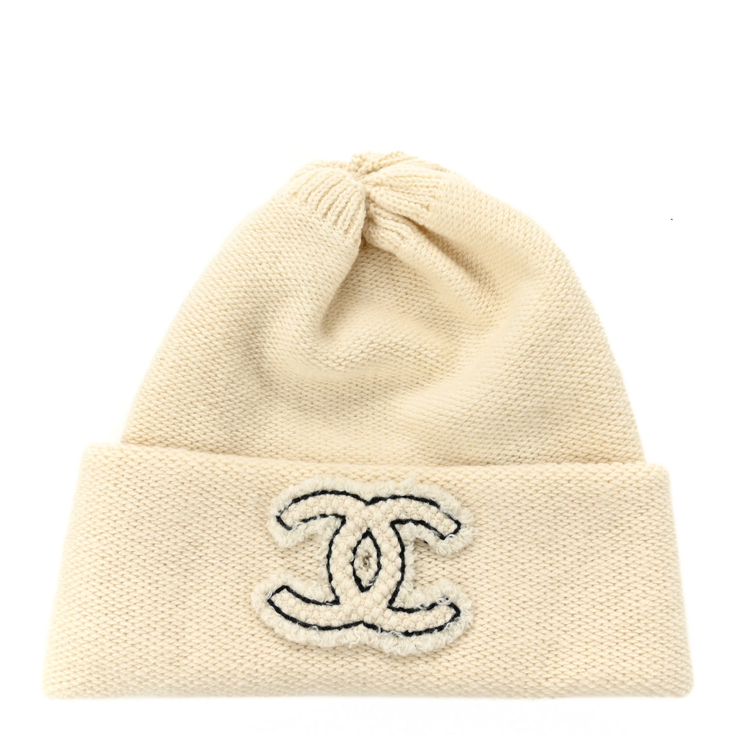 Cashmere CC Beanie Hat Ivory