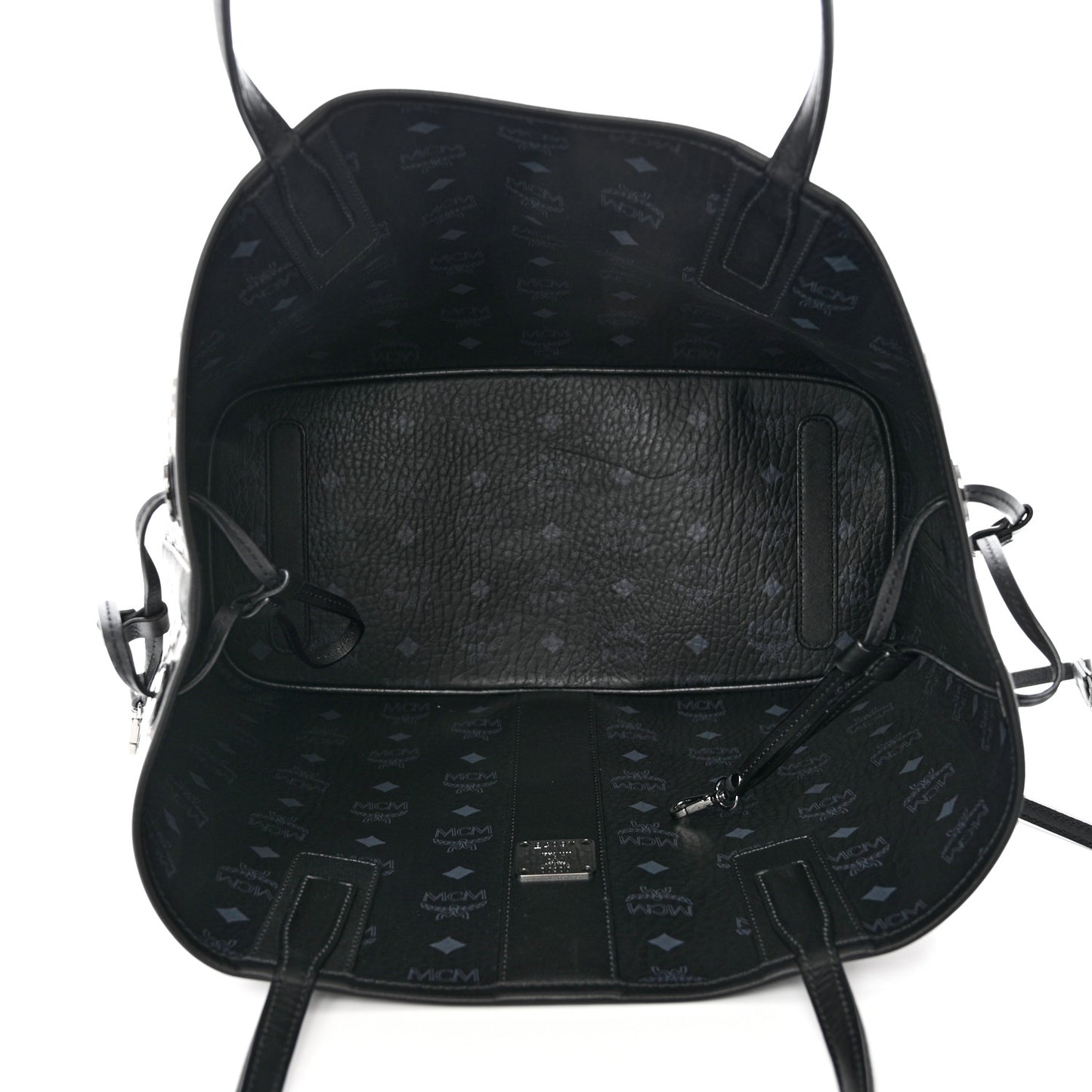 Visetos Medium Liz Reversible Shopper Tote Black