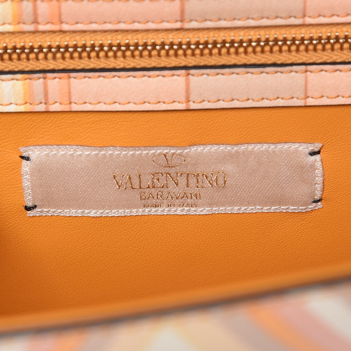 Vitello Native Couture 1975 Medium Glam Lock Rockstud Flap Mandarin Sorbet