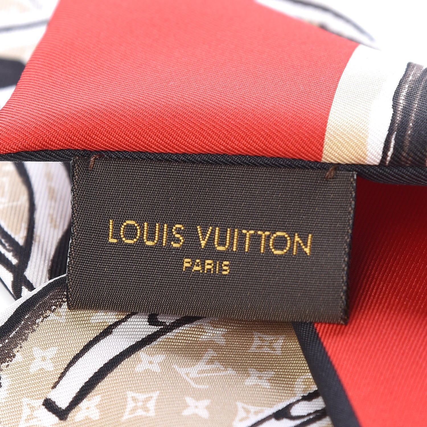 Louis Vuitton Silk Monogram Trunks Bandeau Brown 3 of 3