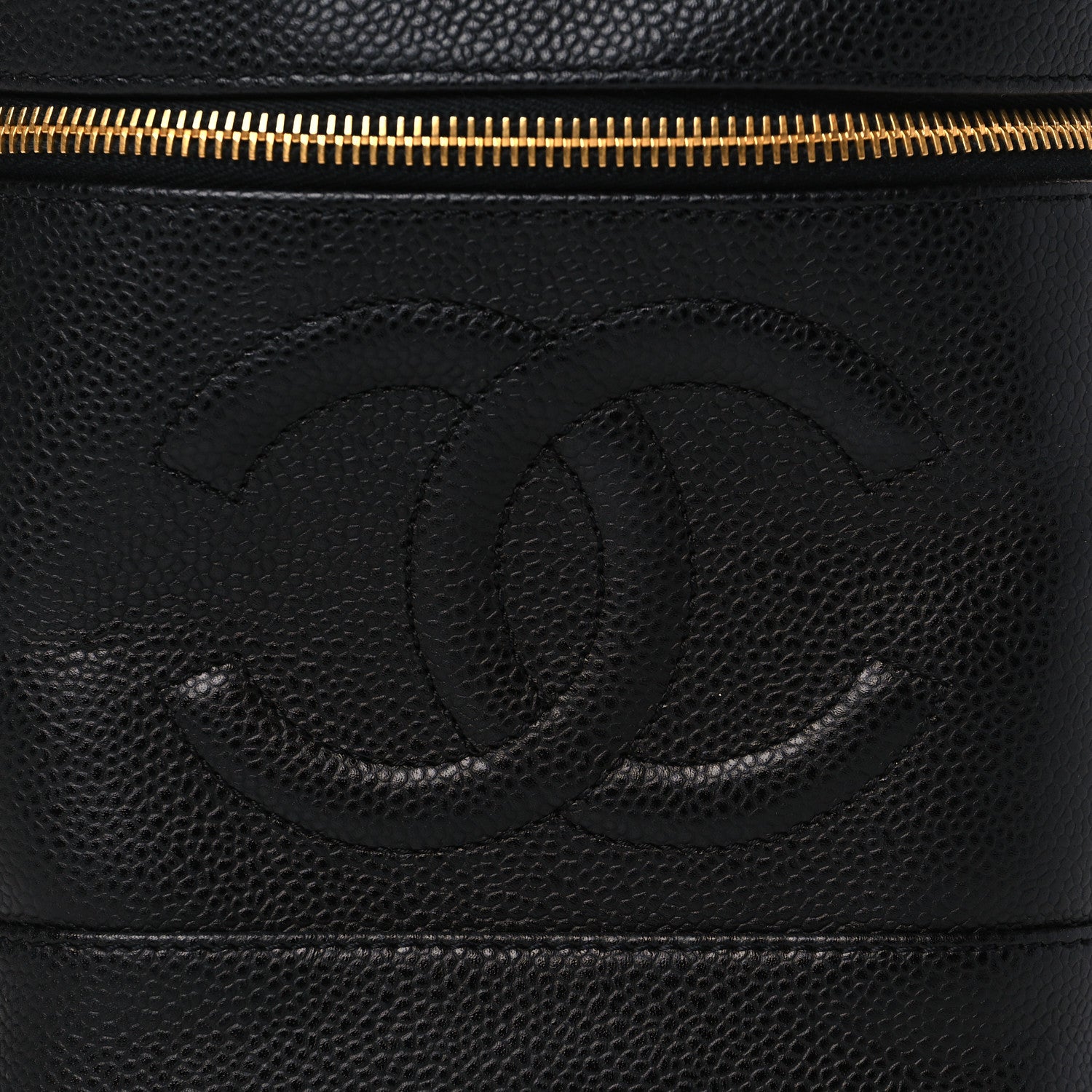 Chanel Caviar Vanity Cosmetic Case Black 9 of 11