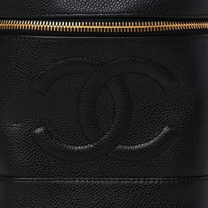 Chanel Caviar Vanity Cosmetic Case Black 9 of 11
