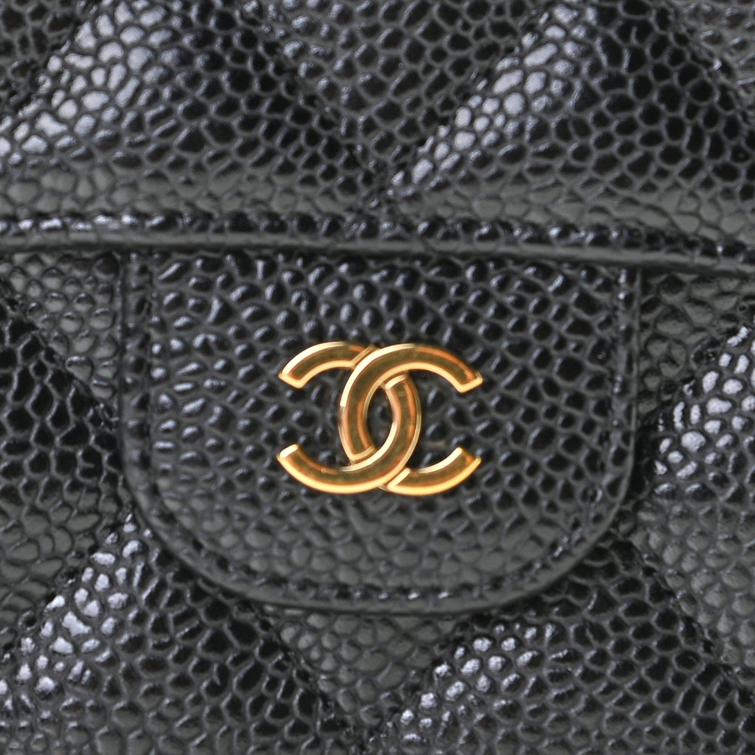 Chanel Caviar Quilted Large Flap Wallet Black 11 of 11