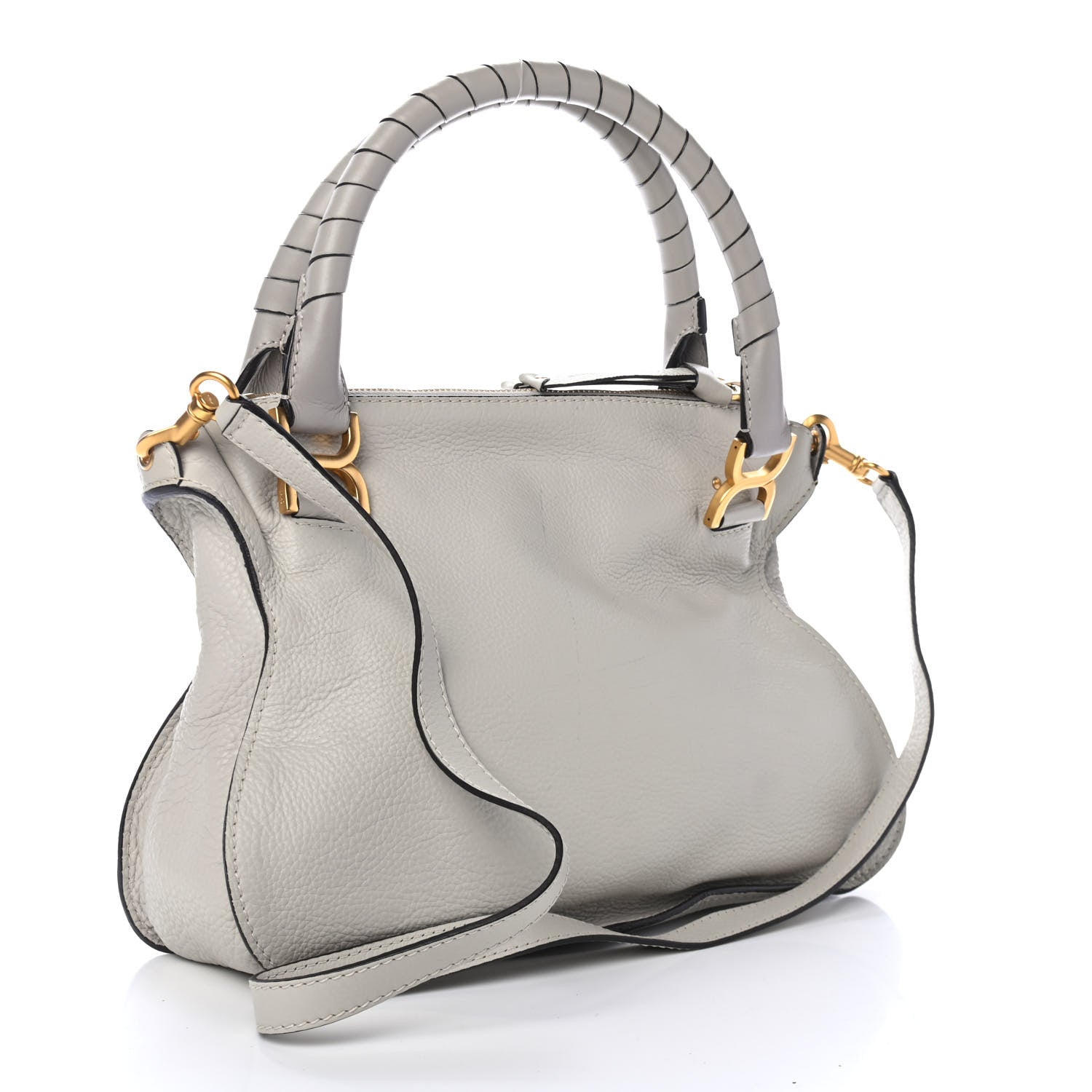 Chloe Calfskin Medium Marcie Satchel Dove 2 of 4