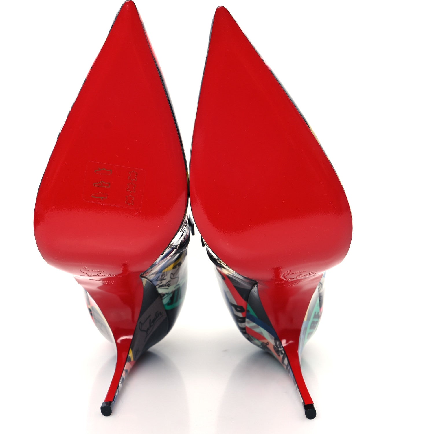 Christian Louboutin Patent Loubiballage Gorgona 100 Ankle Boots 38 Multicolor 5 of 7