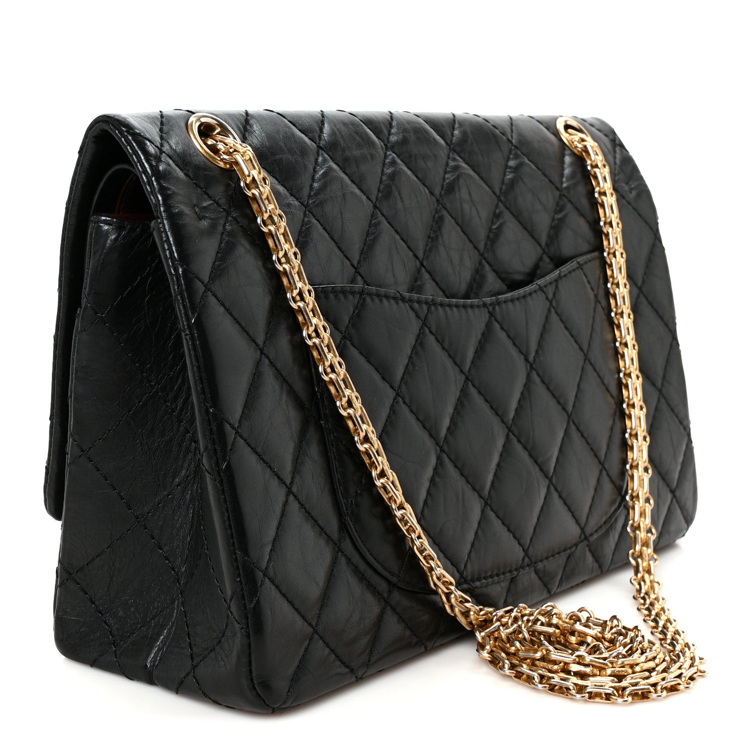 Chanel Aged Calfskin Quilted 2.55 Reissue 226 Flap Black 3 of 10